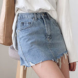 Summer Jeans Skirt Women High Waist Jupe