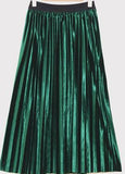 High Waisted Skinny Female Velvet Skirt