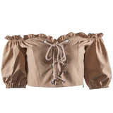 Summer lace up t-shirts for women