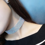 Crystal Rhinestone Choker Necklace Women