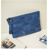 Fashion solid women's clutch bag leather