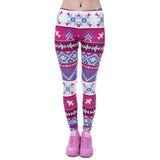 Women Fashion Legging Aztec Round Ombre Printing