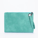 Fashion solid women's clutch bag leather