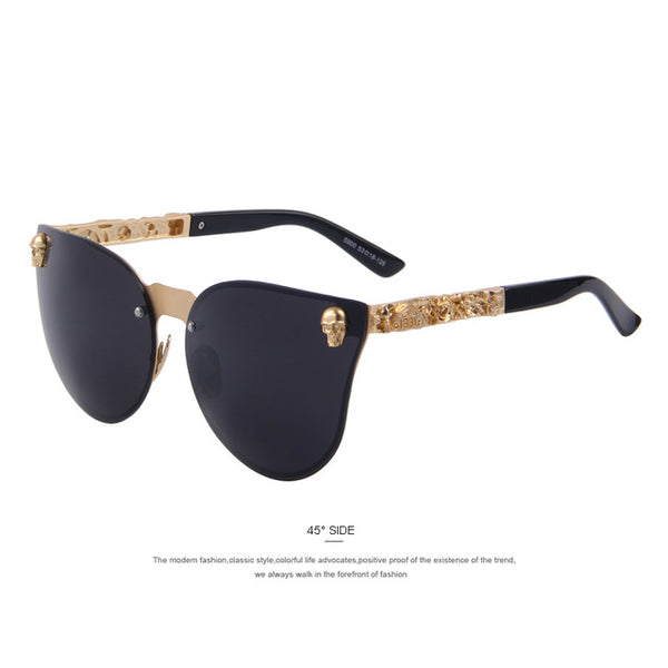 Fashion Women Gothic Eyewear Skull Frame