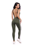 Women Fitness Jumpsuits Sexy Backless Sleeveless