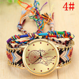 Handmade Braided Dreamcatcher Friendship Bracelet Watch