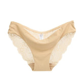 Women's sexy lace panties seamless cotto