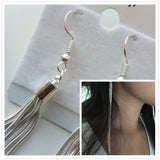 Vintage Long Earrings Silver