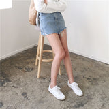 Summer Jeans Skirt Women High Waist Jupe