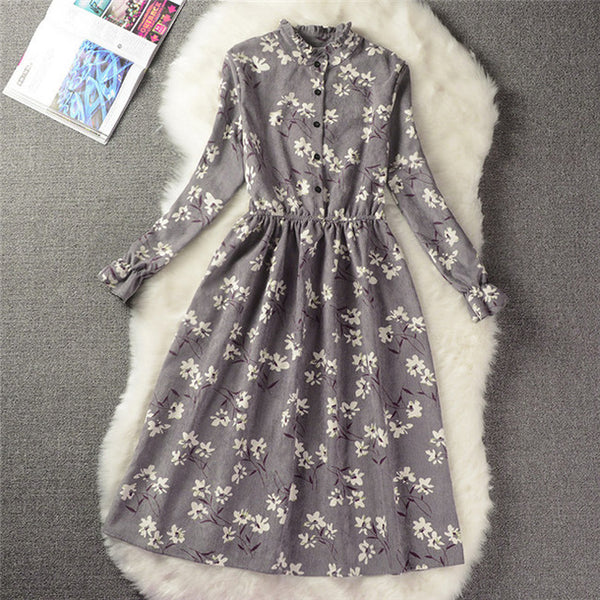 Dress Women Vintage Autumn