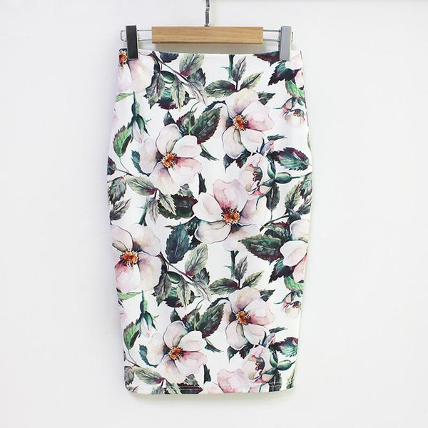 Summer Style Pencil Skirt Women High Waist