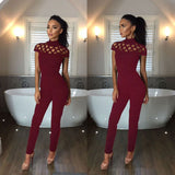 Fashion Women Casual Short Sleeve Jumpsuits