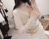 Women Sexy Harajuku Mesh Net See Through T Shirt