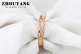 Lovers Rose Gold Color Wedding Ring Jewelry