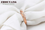 Lovers Rose Gold Color Wedding Ring Jewelry