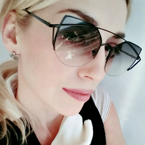 Cat eye Sunglasses Women Luxury Brand