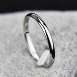 Anti-allergy Smooth  Simple Wedding Couples Rings