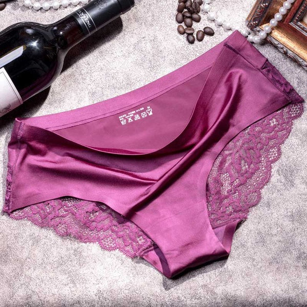 Women Lace Sexy Panties Luxury Seamless Solid Underwear