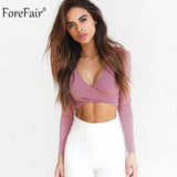 Trend Cross V-neck Sexy Crop Top