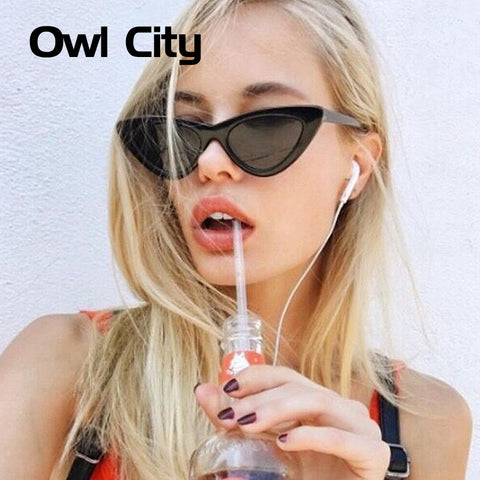 Owl City Vintage Women Sunglasses Cat eye Eyewear