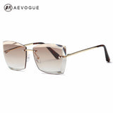 Sunglasses For Women Square Rimless Diamond