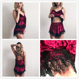 Burgundy Velvet 2 Piece Set Women