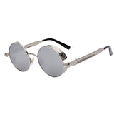 Mirror Lens Round Glasses