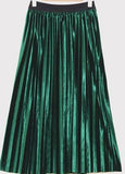 High Waisted Skinny Female Velvet Skirt