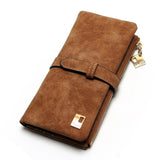 New Fashion Women Wallets Drawstring Nubuck Leather