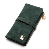 New Fashion Women Wallets Drawstring Nubuck Leather