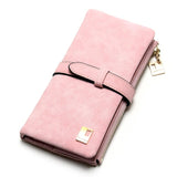 New Fashion Women Wallets Drawstring Nubuck Leather