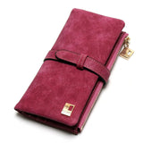 New Fashion Women Wallets Drawstring Nubuck Leather