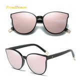 Fashion Women Colour Luxury Flat Top Cat Eye Sunglasses