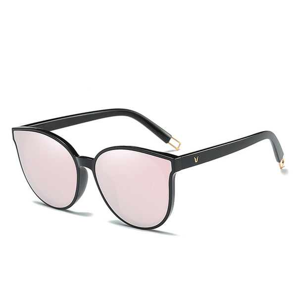 Fashion Women Colour Luxury Flat Top Cat Eye Sunglasses