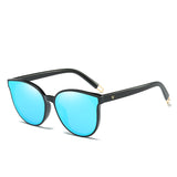 Fashion Women Colour Luxury Flat Top Cat Eye Sunglasses