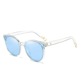 Fashion Women Colour Luxury Flat Top Cat Eye Sunglasses