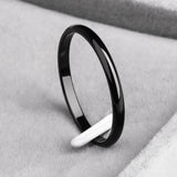 Anti-allergy Smooth  Simple Wedding Couples Rings