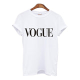 Fashion Summer T Shirt Women VOGUE Printed T-shirt