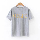 Fashion Summer T Shirt Women VOGUE Printed T-shirt