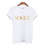 Fashion Summer T Shirt Women VOGUE Printed T-shirt