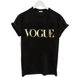 Fashion Summer T Shirt Women VOGUE Printed T-shirt