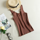 Lace Knitted Tank Tops Female Sexy V-neck