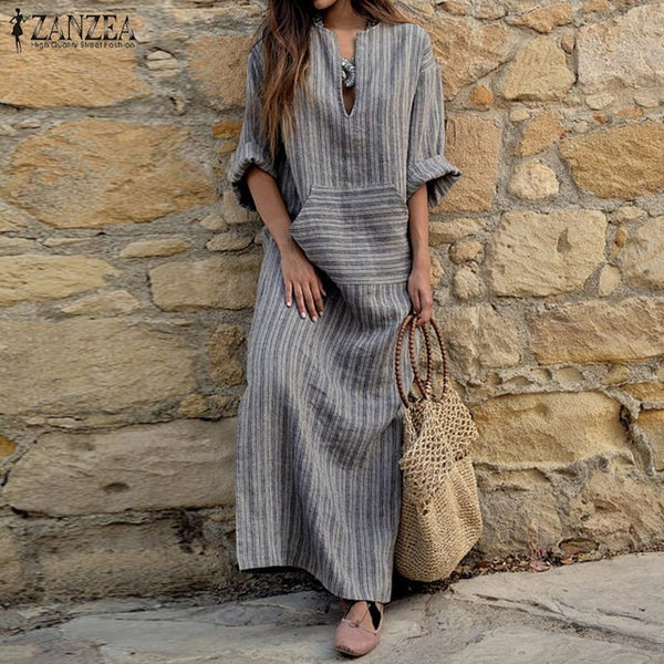 Fashion Summer Dress Vintage Women