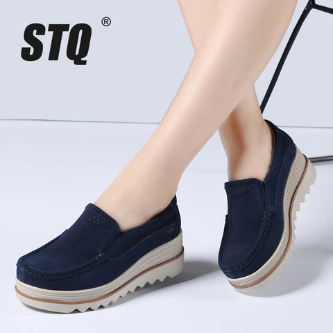 Spring women flats shoes platform sneakers shoes leather