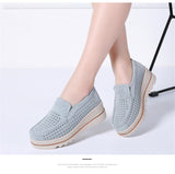 Spring women flats shoes platform sneakers shoes leather