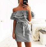 Women Dresses Striped Summer