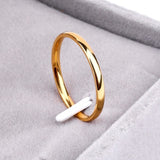 Anti-allergy Smooth  Simple Wedding Couples Rings