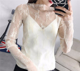 Women Sexy Harajuku Mesh Net See Through T Shirt