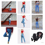 New Slim Pencil Pants Vintage High Waist Jeans