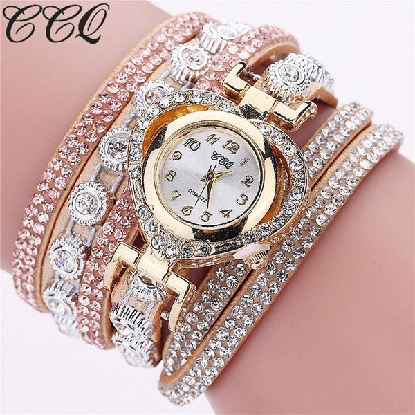 Fashion Luxury Women Rhinestone Bracelet Watch